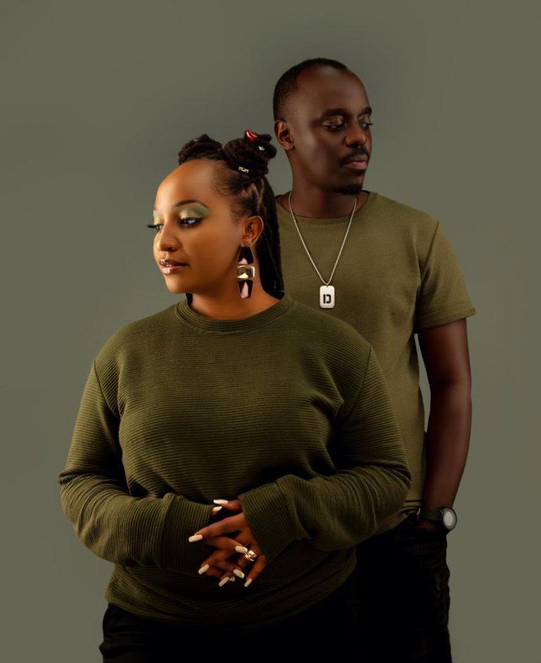Linc and Veve standing together